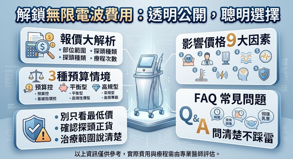 無限電波費用怎麼算？價格、探頭差異、療程方案與報價重點一次看
